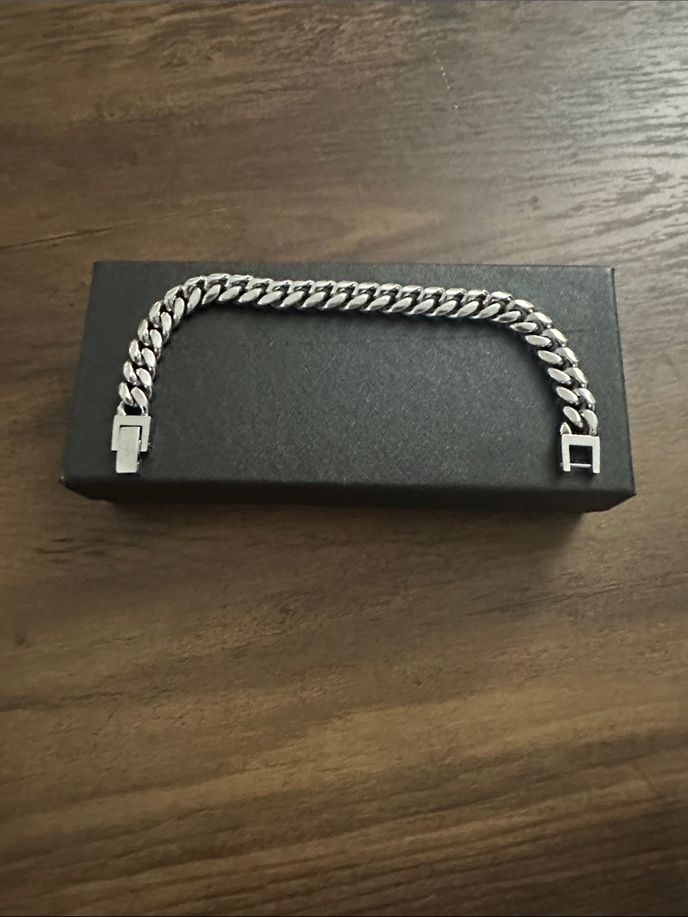Sterling Silver Cuban Link Bracelet - Silver
